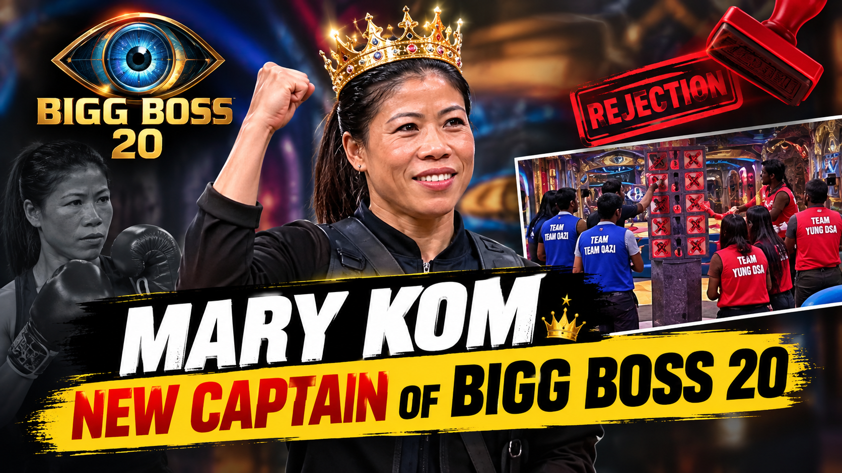Mary Kom Crowned New Captain of Bigg Boss 20 After Intense Task